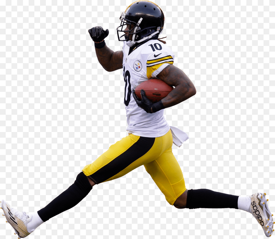 Download American Football Player Image For Steelers Players, Helmet, Clothing, Glove, Playing American Football Free Png