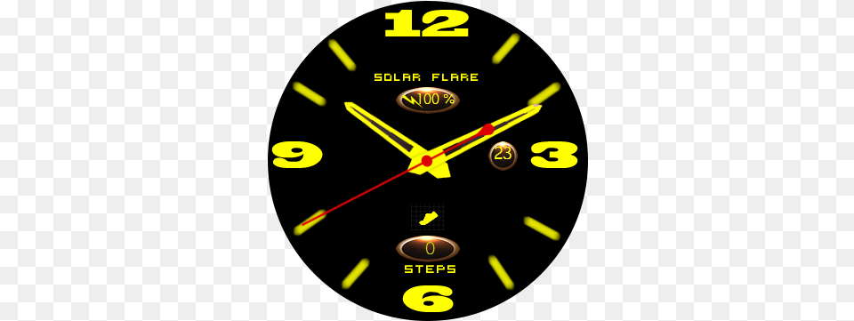 Analog Solar Flare Patek Philippe Dial, Analog Clock, Clock Free Png Download