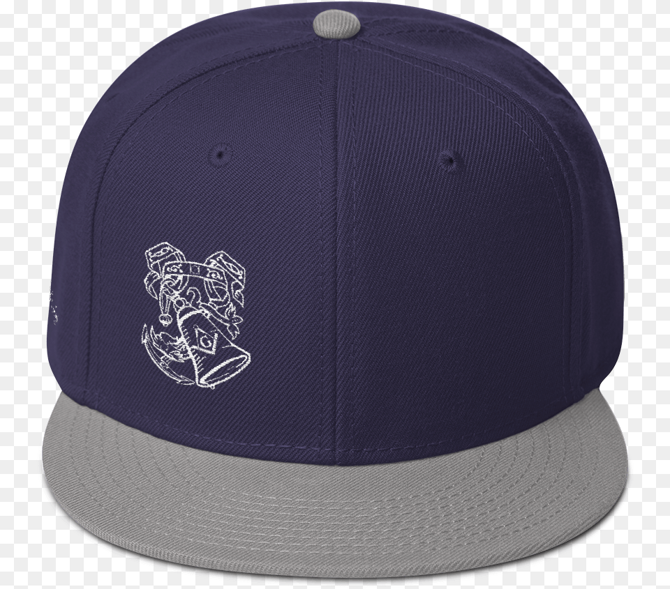 Download Anchor Bell Snapback Cap Baseball Cap, Baseball Cap, Clothing, Hat Free Transparent Png
