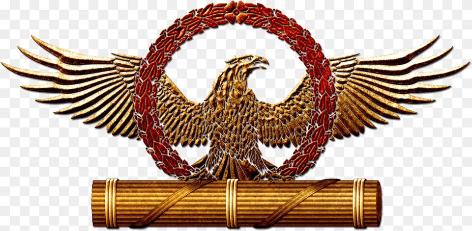 Download Ancient Empires Rome Bc Ancient Empires Logo Roman Empire Logo, Animal, Bird, Emblem, Symbol Png Image