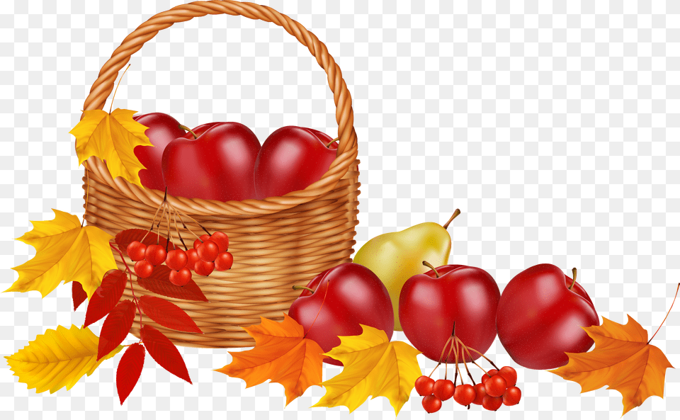 Download And Leaf Color Leaves Autumn Fruit Fruits Clipart Background Fall Clipart Free Transparent Png
