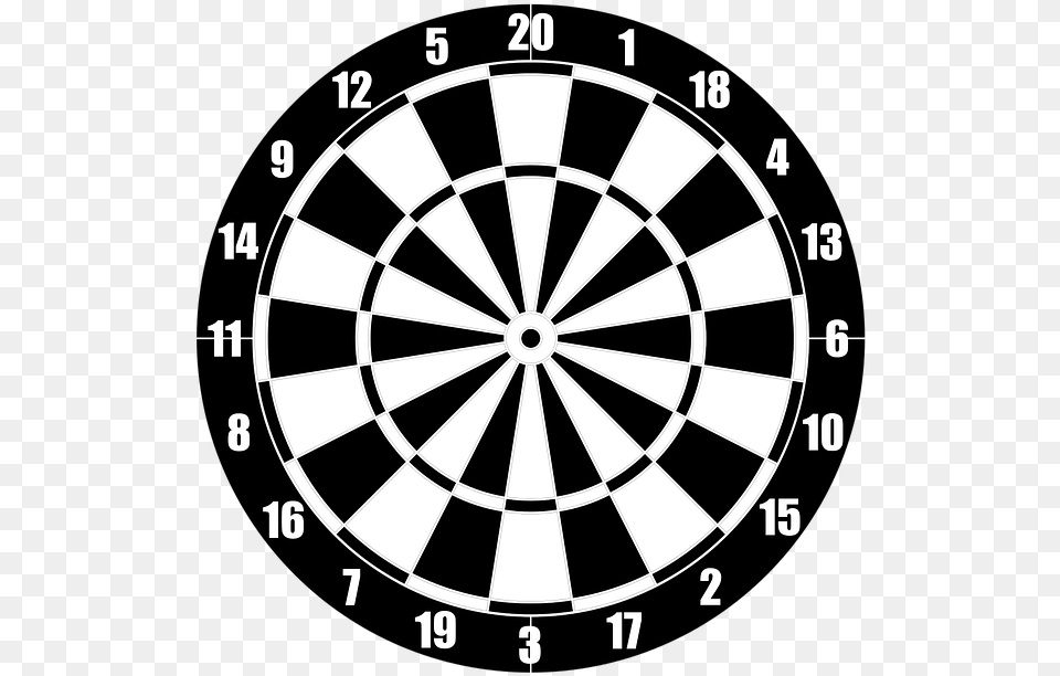 Download And Use Target Icon Clipart Clipart Black And White Dartboard, Game, Machine, Wheel, Darts Png