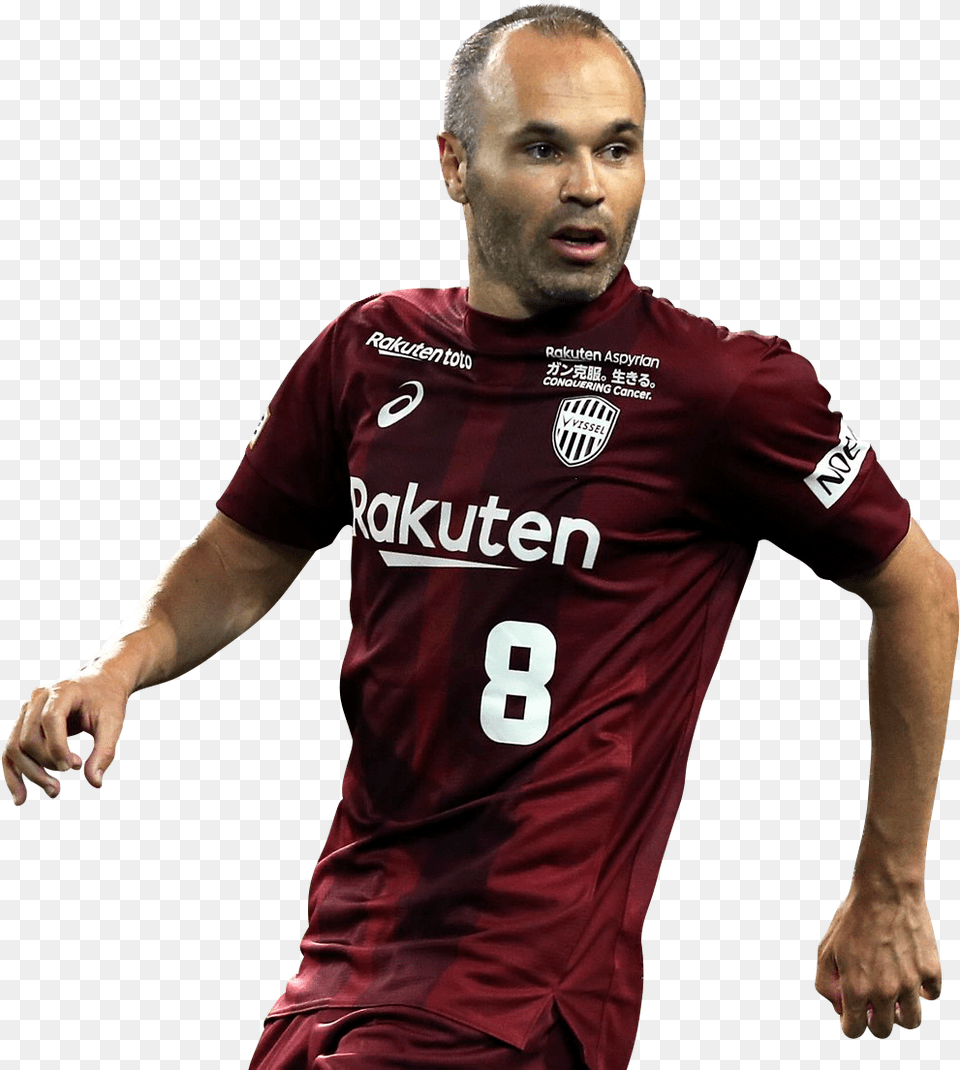 Andres Iniesta Football Render Andres Iniesta Andres Iniesta 2020, Shirt, Clothing, Adult, Person Free Png Download