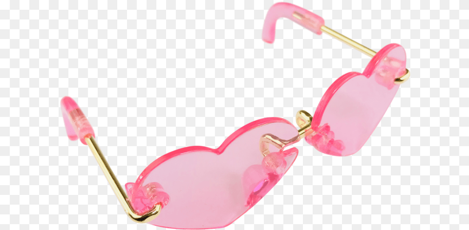 Download Angela Doll Sunglasses Heart Shaped Neon Pink Portable Network Graphics, Accessories, Glasses, Smoke Pipe Png Image