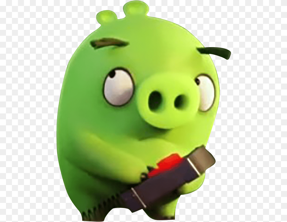 Download Angry Birds Cartoon Characters Emoji Angry Birds La Pelicula Cerdos, Green, Piggy Bank Png