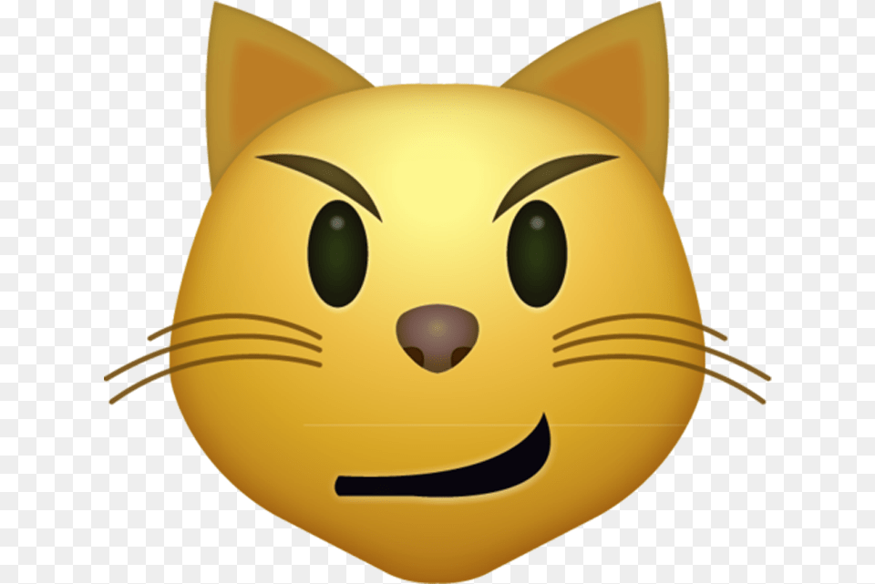 Download Angry Cat Emoji Face Iphone Ios Emojis In Cat Emoji Transparent Background, Animal, Mammal, Pet, Clothing Png Image