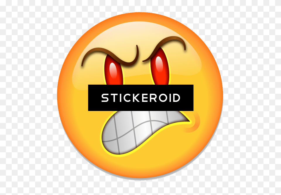 Download Angry Emoji Racka Racka Vs Scarce Full Size Angry Emoji, Logo, Disk, Food, Fruit Png