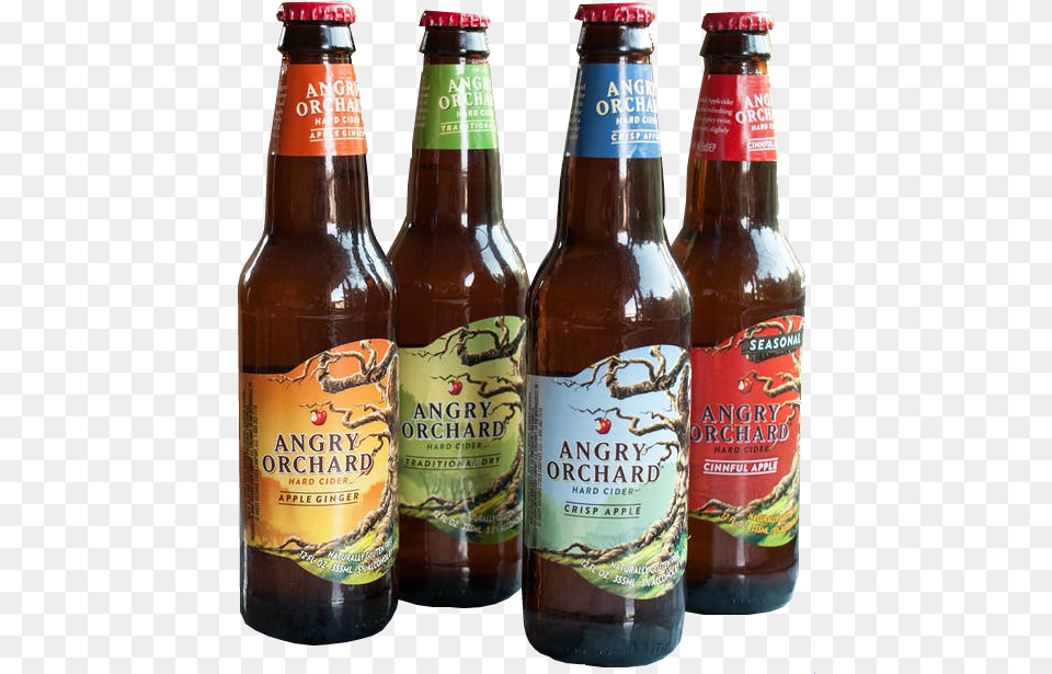 Download Angry Orchard Beer Angry Orchard Green Apple Hard Angry Orchard Beer Flavors, Alcohol, Beer Bottle, Beverage, Bottle Png Image