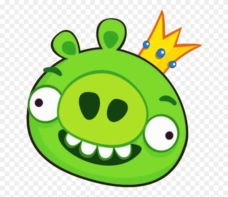 Download Angry Pig Svg Transparent King Pig Angry Birds, Green, Ammunition, Grenade, Weapon Png Image