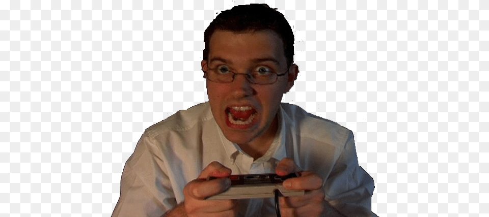 Angry Video Game Nerd James Rolfe Top Gun Chin Angry Video Game Nerd, Head, Man, Person, Photography Free Png Download