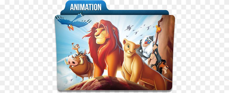 Animation Folder Icon Lion King Cartoon Simba Animation Folder, Book, Comics, Publication, Baby Free Png Download