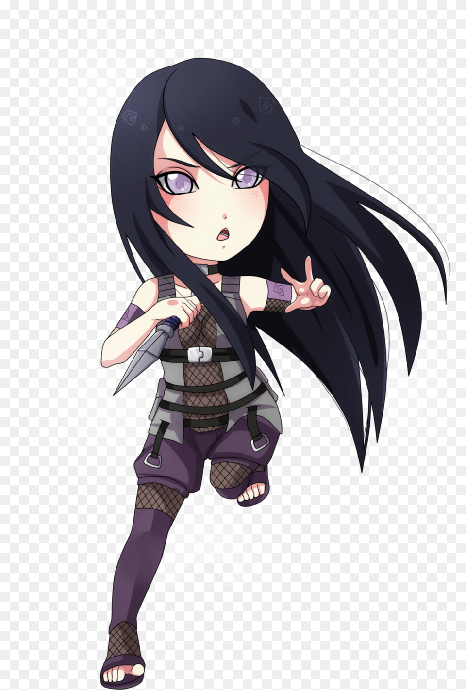 Download Anime Chibi With No Background Hinata Hyuga, Book, Comics, Publication, Adult Png Image