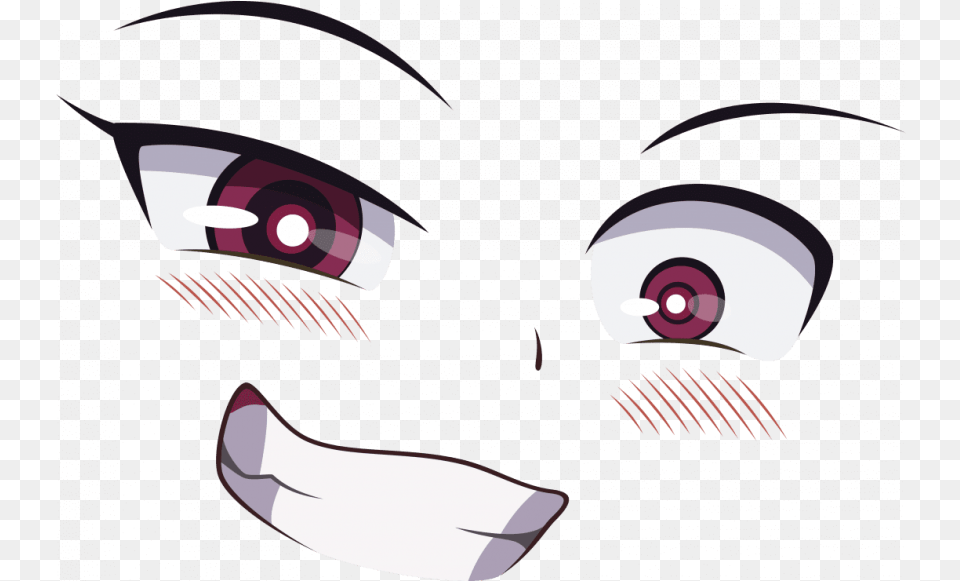 Download Anime Eyes And Mouth Images Transparent Background Ahegao, Art, Graphics, Painting, Blade Png Image