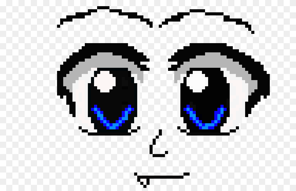 Download Anime Eyes Nose And Mouth Anime Mouth Pixel Art Pixel Art Gacha Life, Accessories Free Transparent Png