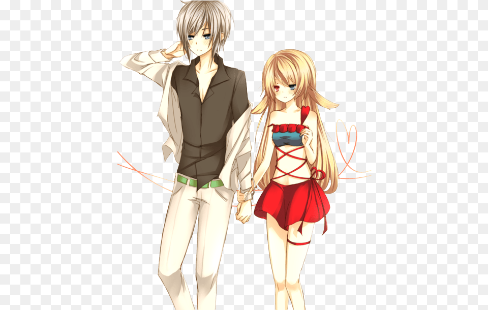 Anime Love Couple Picture Transparent Happy Valentines Day Friend, Publication, Book, Comics, Adult Free Png Download