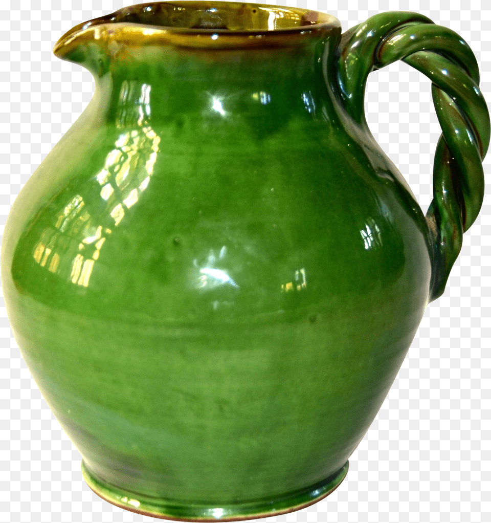 Download Antique Italian Green Water Pitcher Pitcher Jug Png