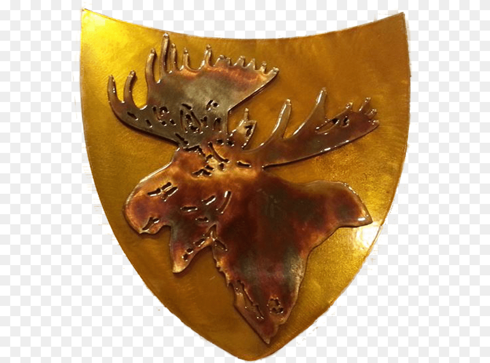 Download Antiqued Moose Shield, Armor Png Image