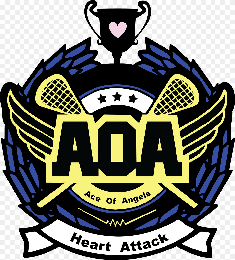 Download Aoa Heart Attack Aoa Heart Attack Logo, Emblem, Symbol, Badge, Bulldozer Png Image