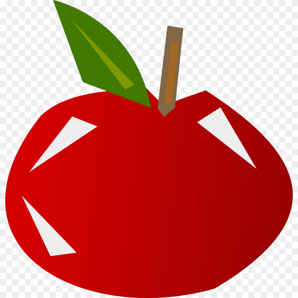 Download Apple Cartoon Crystal Apple Apple Pie, Food, Fruit, Plant, Produce Png Image