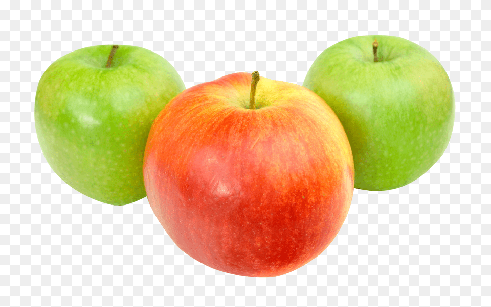 Download Apple Image Green Red Apple Full Size Red And Green Apple, Food, Fruit, Plant, Produce Free Transparent Png