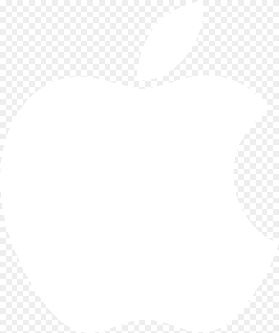 Download Apple Ios App Apple Logo Black And White Ios White Logo Transparent, Plant, Produce, Fruit, Food Free Png