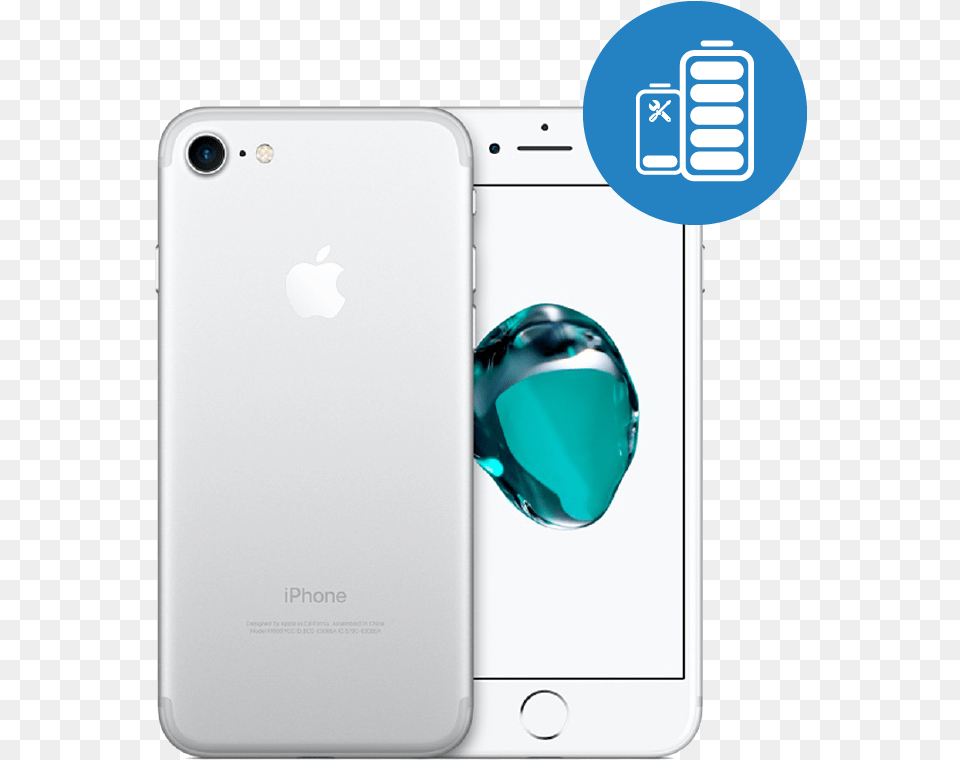Download Apple Iphone 7 Battery Replacement Apple Iphone 7 Iphone 7 64gb Siliver, Electronics, Mobile Phone, Phone Png Image
