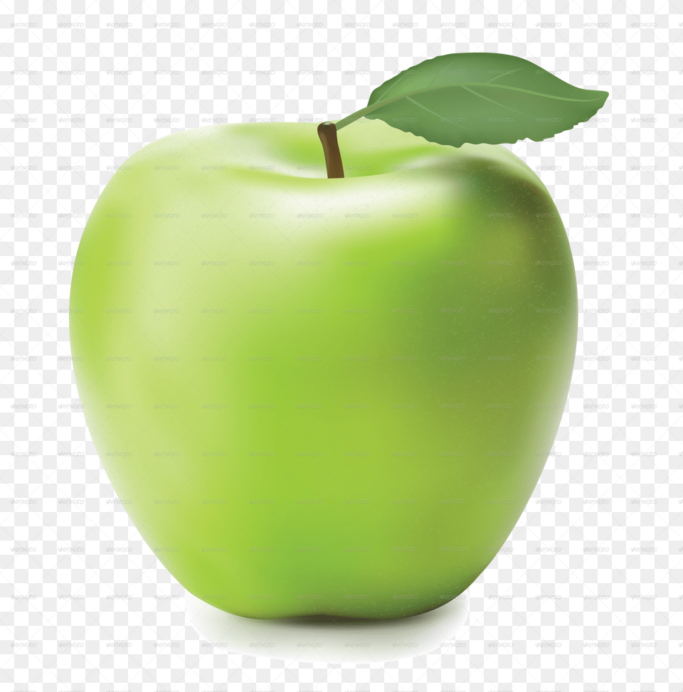 Download Applegreen Fresh Shiny Green Apple, Food, Fruit, Plant, Produce Free Transparent Png