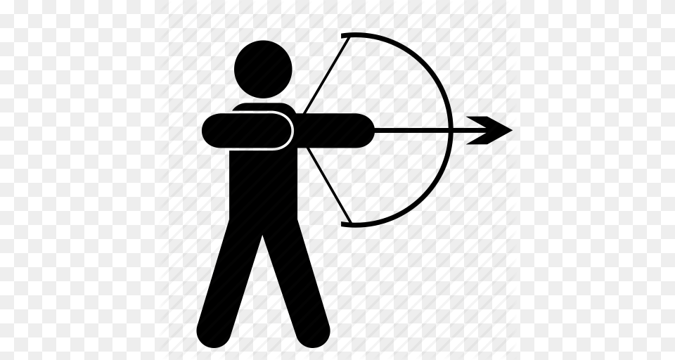 Archery Icon Clipart Arrow Archery Clip Art Arrow, Weapon, Bow, Sport, Archer Free Png Download