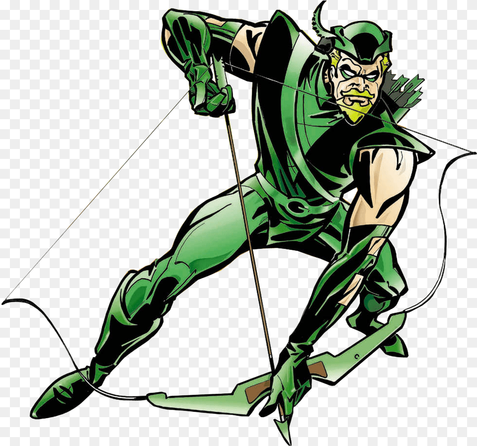 Download Arqueiro Verde Green Arrow Comic Green Arrow Superman, Archer, Archery, Bow, Person Free Png