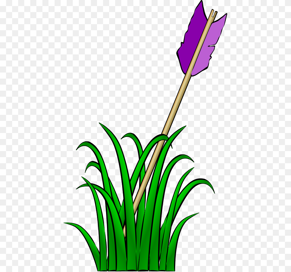 Download Arrow In The Grass Clipart, Weapon, Person, Spear Png Image