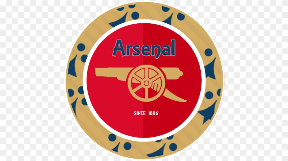 Arsenal Logo Galleries Circle, Badge, Symbol, Disk, Gold Free Png Download