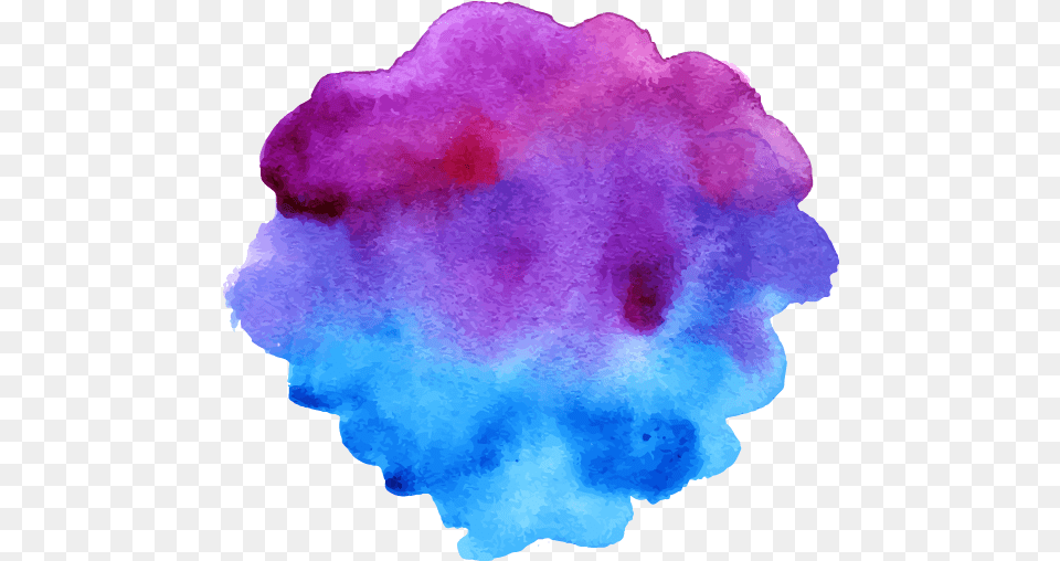 Download Art Colorful Effect Illustration Watercolor Splash Purple And Blue Splash, Mineral, Accessories, Dye Png