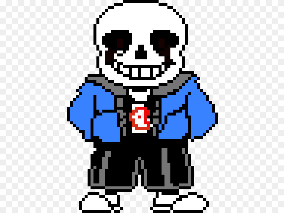 Download Art Sprite Undertale Character Fictional Line Pixel Undertale Sans Pixel, Qr Code Free Png