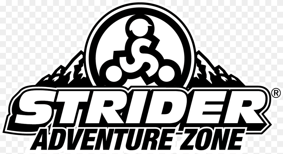 Download As Strider Bike Logo, Bulldozer, Machine, Text, Symbol Png Image