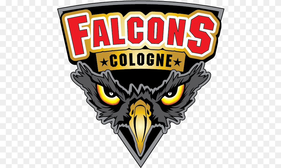 Download Assindia League German Falcons Football Cardinals Cologne Falcons, Logo, Animal, Beak, Bird Png