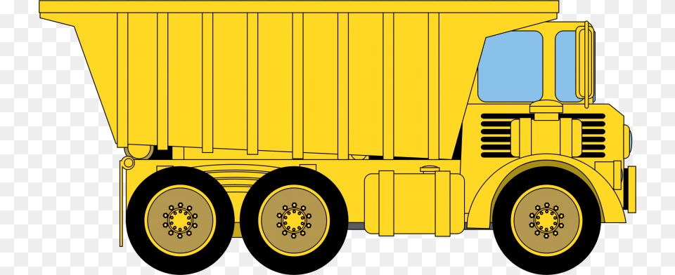 Download At Getdrawings Com Free For Personal Use Yellow Dump Truck Clipart, Trailer Truck, Transportation, Vehicle, Machine Png Image