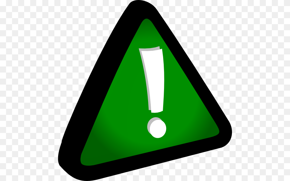 Download Attention Green Clipart, Triangle, Symbol Png Image