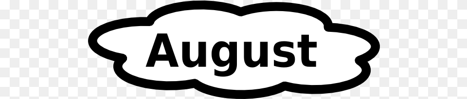 Download August Images Image August Black And White, Logo, Sticker, Stencil, Text Free Png