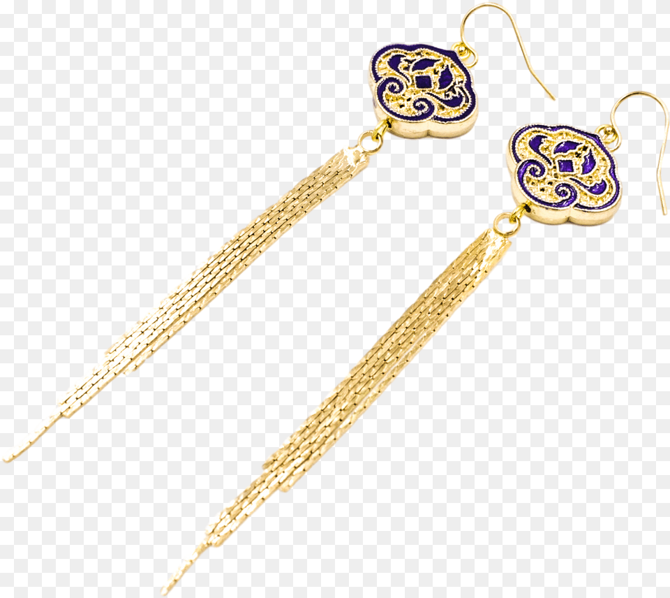 Download Auspicious Clouds Tassel Earrings Earring Full Solid, Accessories, Jewelry, Necklace Free Transparent Png