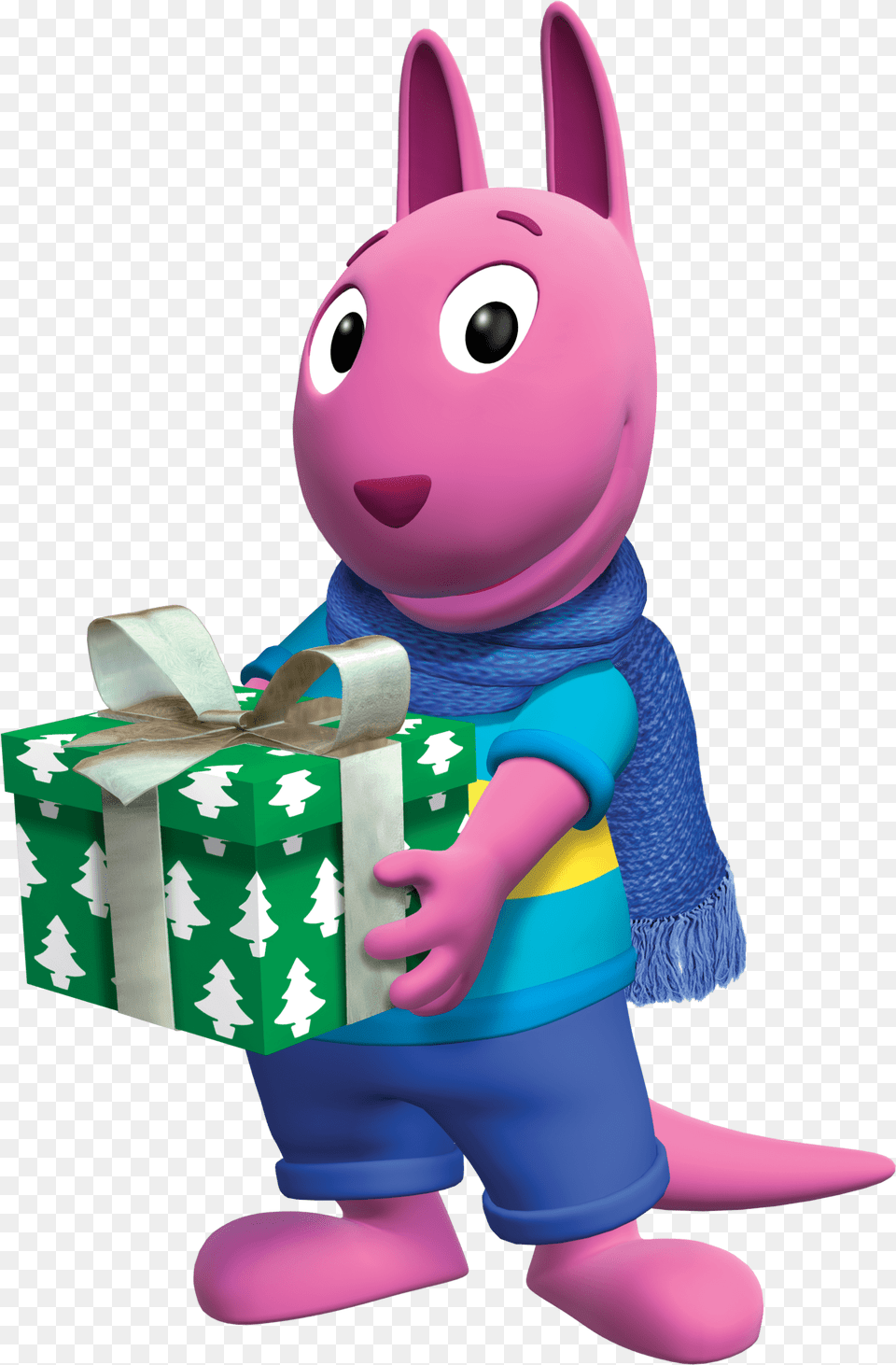 Download Austin Holding A Christmas Present Austin Backyardigans, Toy Png Image