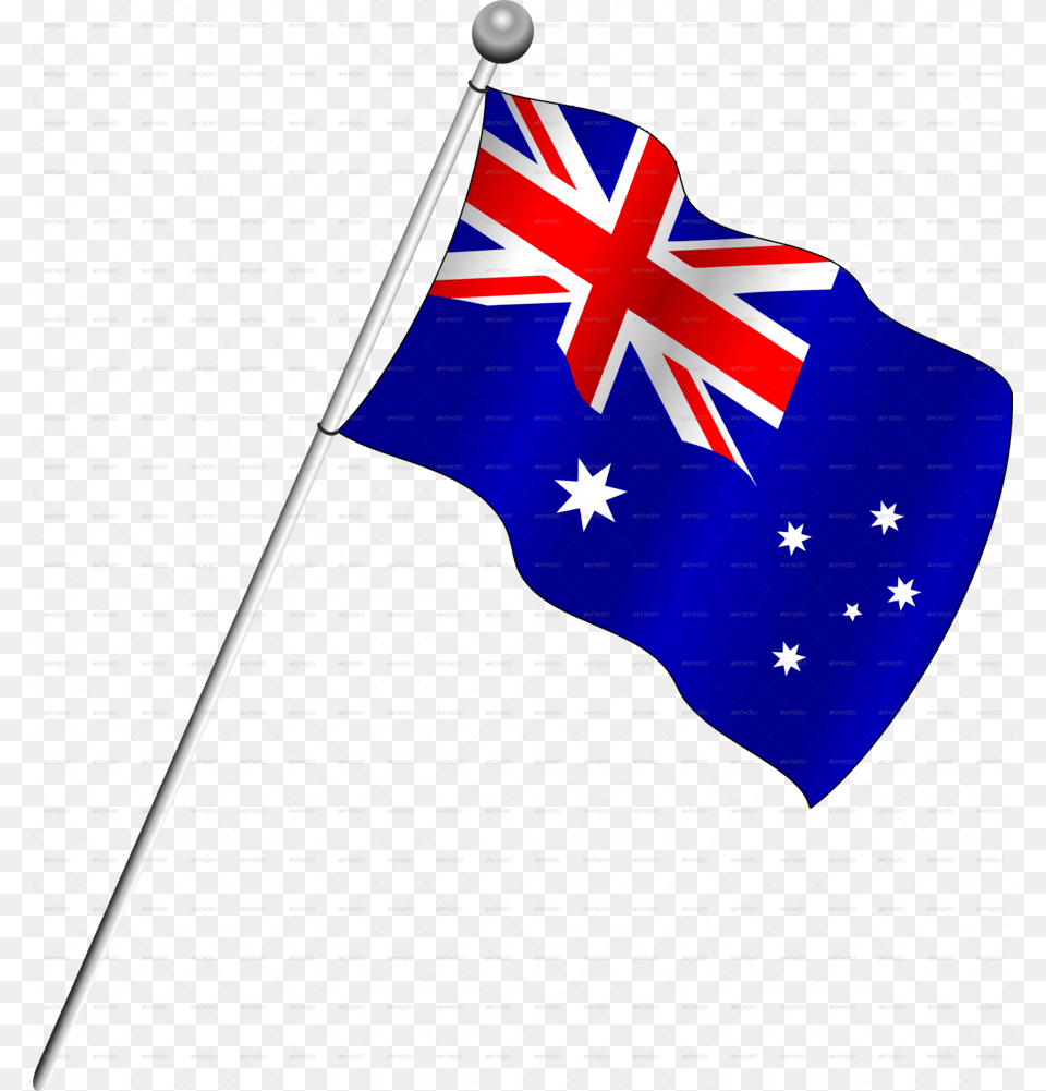 Download Australia Flag Clipart Flag Of Australia Clip Art, Australia Flag, Mace Club, Weapon Png Image