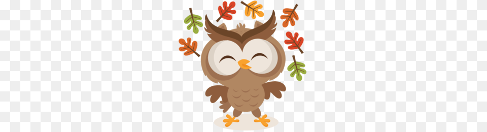 Autumn Clipart Autumn Clip Art Autumn Bird Leaf, Baby, Person, Animal, Owl Free Png Download