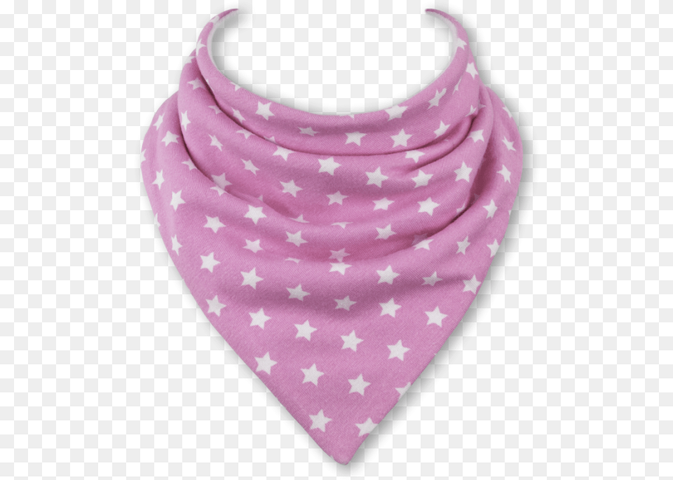 Baby Bandana Bibs Pink Stars Transparent Scarf Pink, Accessories, Headband, Clothing Free Png Download