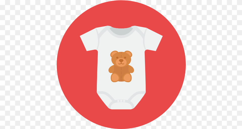 Baby Clothes Icon Infant Clothing, T-shirt, Animal, Mammal, Bear Free Png Download