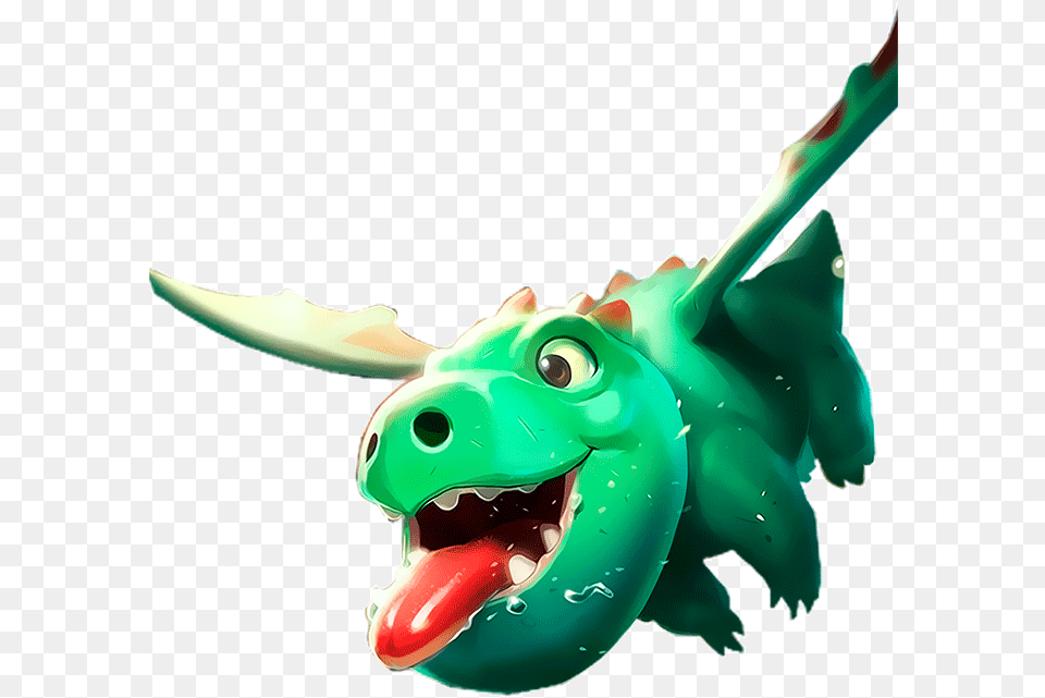 Download Baby Dragon Clash Royale Baby Dragon In Clash Of Clans, Animal, Dinosaur, Reptile Png