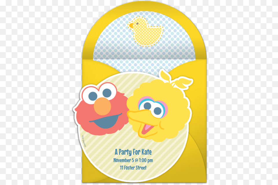 Baby Elmo And Big Bird Online, Advertisement, Poster, Face, Head Free Png Download