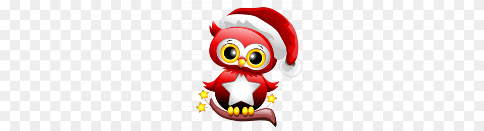 Download Baby Owl Christmas Clipart Owl Santa Claus Clip Art Owl, Food, Ketchup Png