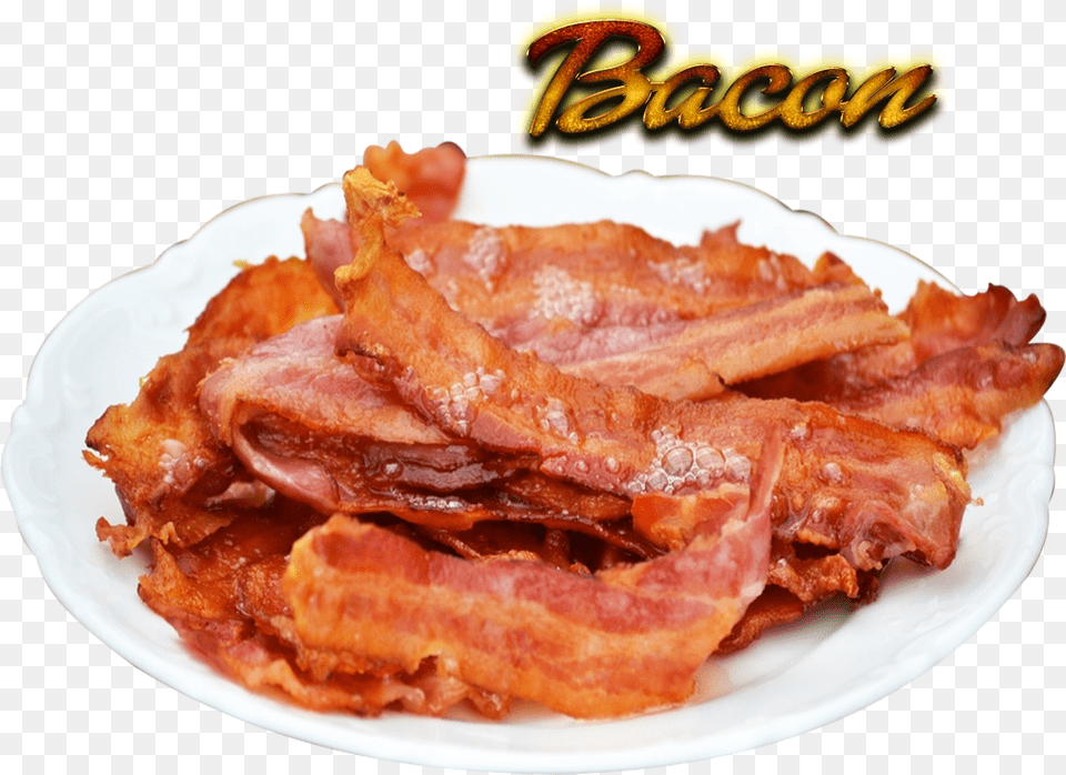 Download Bacon Plate Of Bacon, Food, Meat, Pork Png