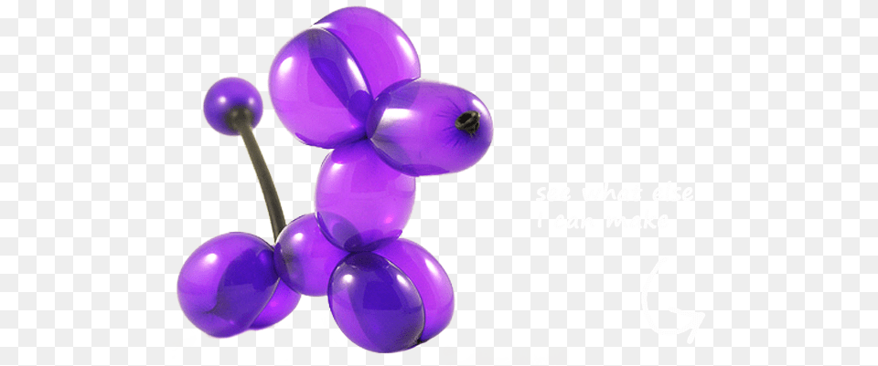 Download Balloon Animals U0026 Models For Childrenu0027s Purple Balloon Animal, Food, Fruit, Plant, Produce Free Png