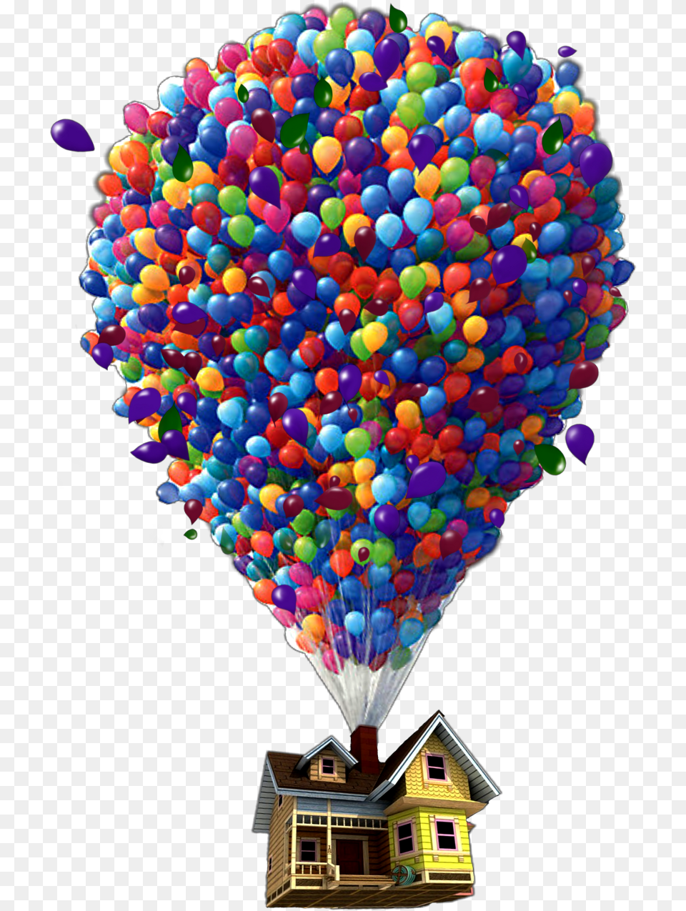 Download Balloon Youtube Up Monsters Inc Pixar Hq Transparent Up House, Aircraft, Transportation, Vehicle Free Png